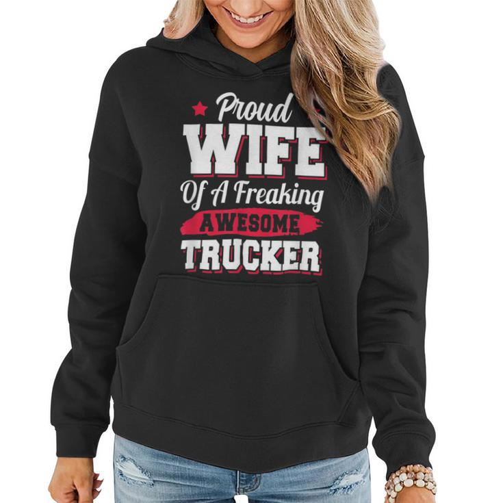Trucker Trucking Truck Driver Trucker Wife Women Hoodie