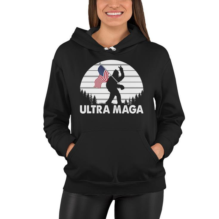 Ultra Maga Big Foot Sasquatch Tshirt Women Hoodie