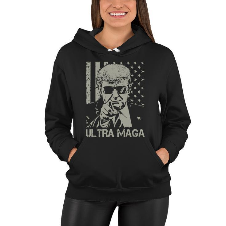 Ultra Maga Shirt Funny Anti Biden Us Flag Pro Trump Trendy Tshirt V2 Women Hoodie