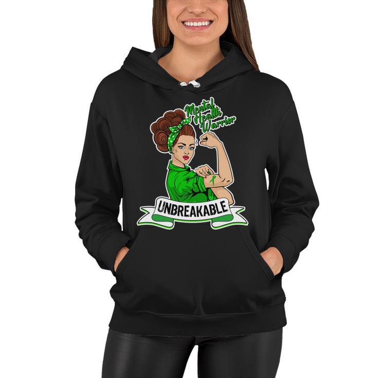 Unbreakable Mental Health Warrior V2 Women Hoodie