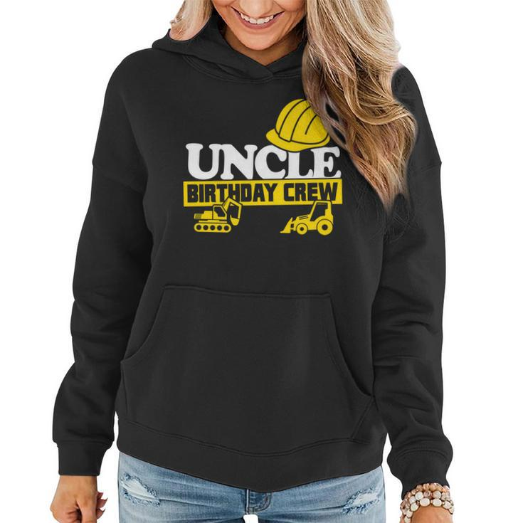 Uncle Birthday Crew Construction Party Graphic Design Printed Casual Daily Basic Women Hoodie