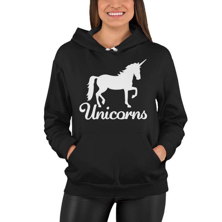 Unicorn Logo V2 Women Hoodie