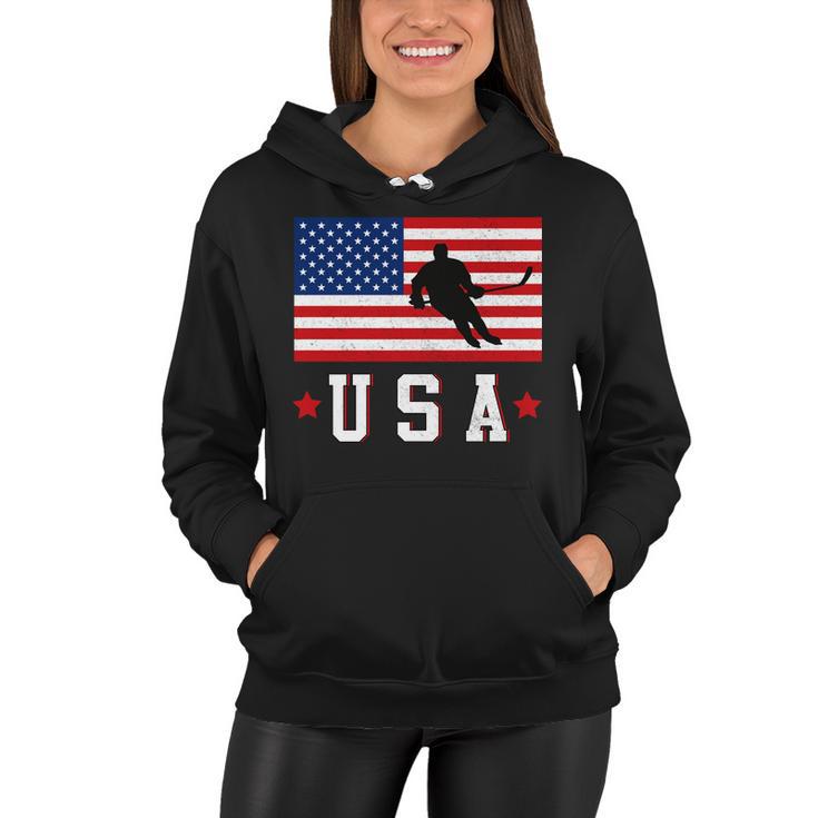 Usa Hockey Winter Sports Games Tshirt Women Hoodie