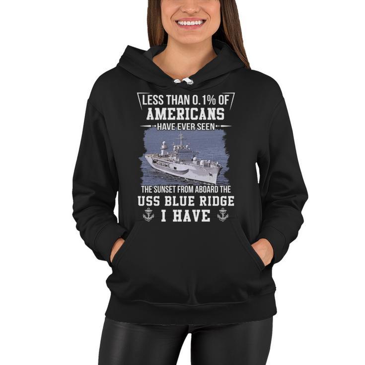 Uss Blue Ridge Lcc 19 Sunset Women Hoodie