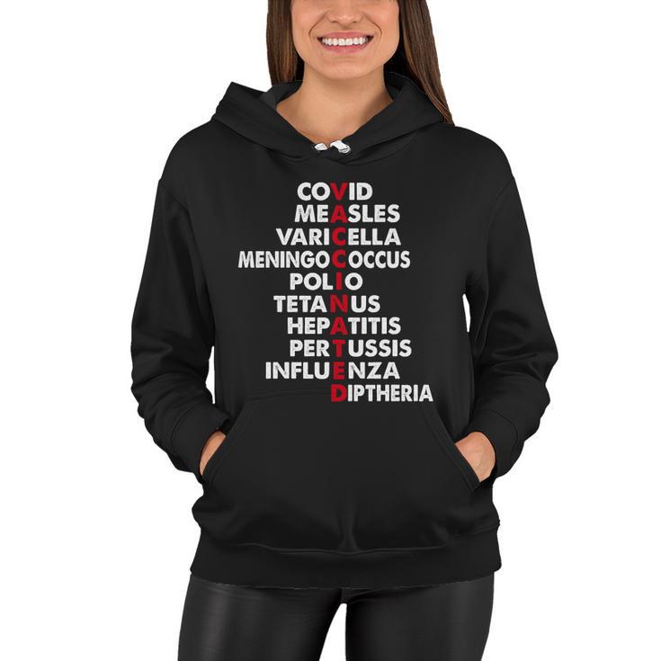 Vaccinated Tshirt V2 Women Hoodie