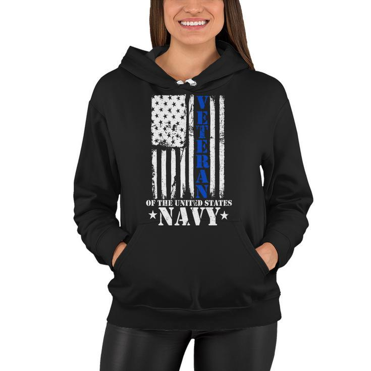 Veteran Of The United States Navy Flag Tshirt Women Hoodie