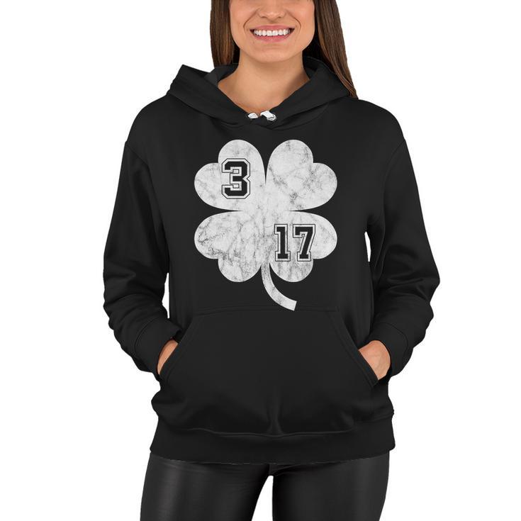 Vintage 317 Irish Clover Women Hoodie