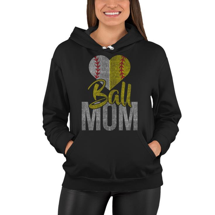 Vintage Baseball Mom Women Hoodie