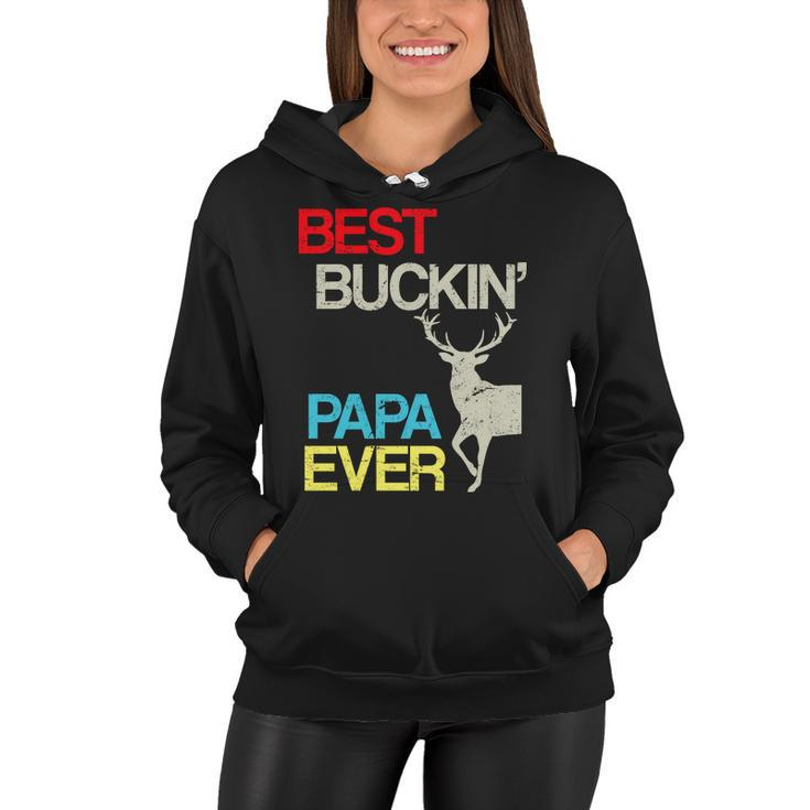 Vintage Best Buckin Papa Hunting Tshirt Women Hoodie