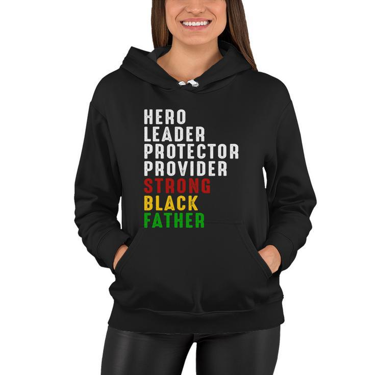 Vintage Fathers Day Strong African American Black Women Hoodie