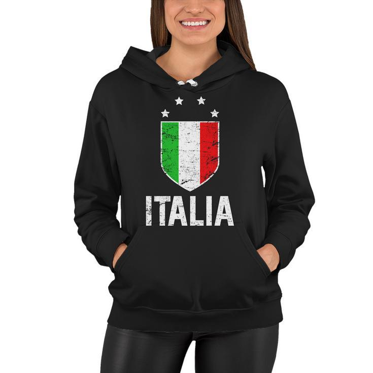 Vintage Italia Shield Crest Women Hoodie