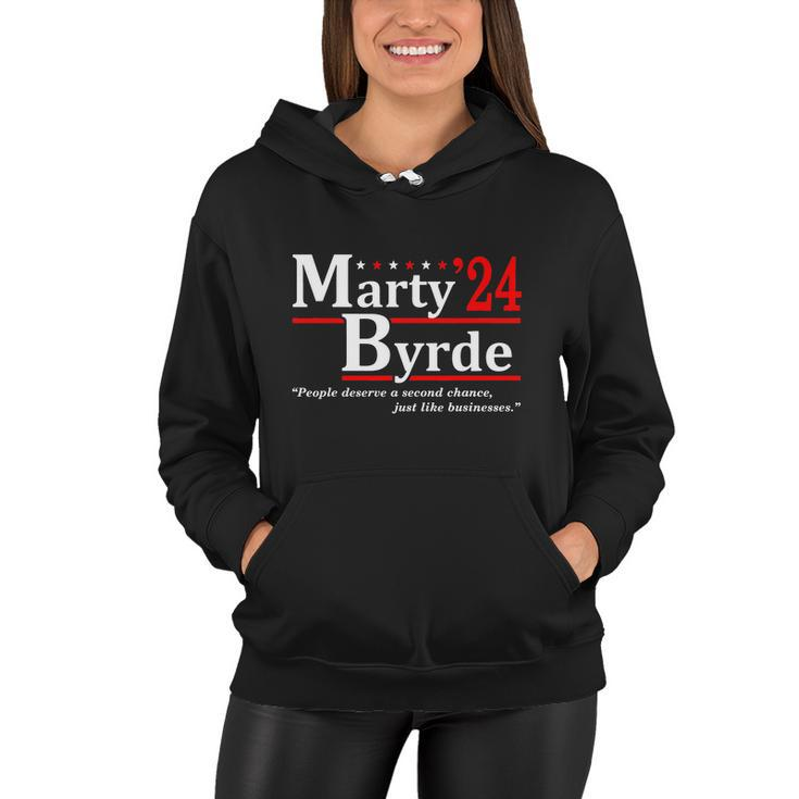 Vintage Marty 2024 Byrdes Election Tshirt Women Hoodie
