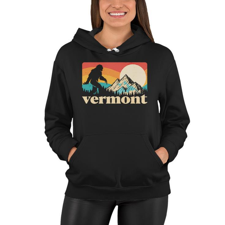 Vintage Vermont Bigfoot Sasquatch Wilderness V2 Women Hoodie