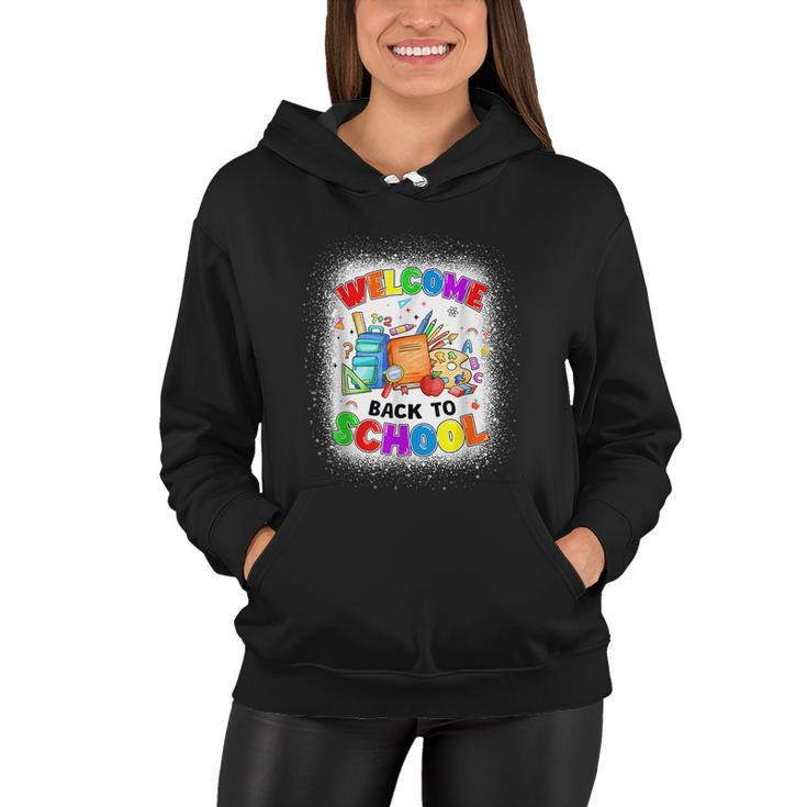 Welcome Back To School Shirt Cute Teacher Students First Day Women Hoodie