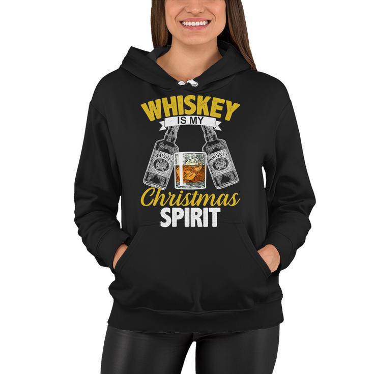 Whiskey Is My Christmas Spirit Tshirt Women Hoodie