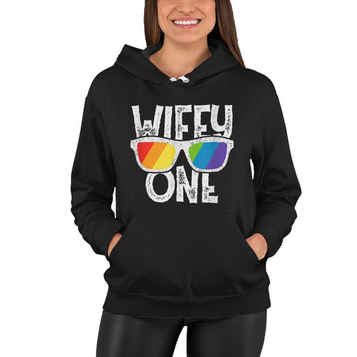 Wifey One Lesbian Pride Lgbt Bride Couple Women Hoodie