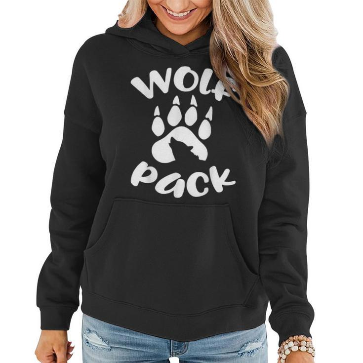 Wolf Pack  Wolf   Family Matching   Women Hoodie Graphic Print Hooded Sweatshirt