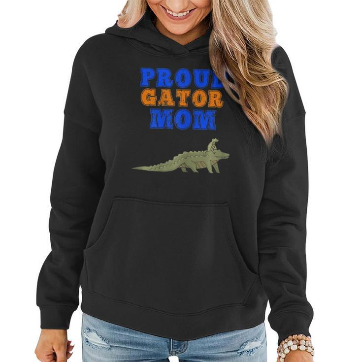 Womens Proud Gator Mom  - Cute Mother Gator  For Parents Women Hoodie Graphic Print Hooded Sweatshirt