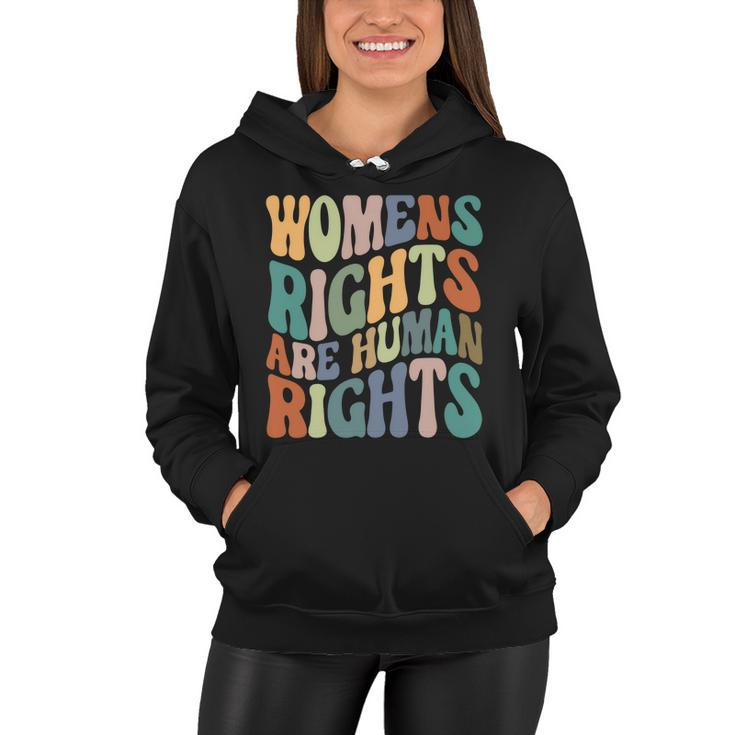 Womens Rights Are Human Rights Hippie Style Pro Choice V2 Women Hoodie