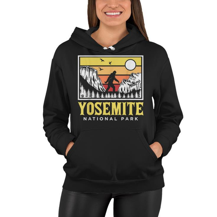 Yosemite National Park Us Bigfoot Sasquatch Yeti Funny Gift  Women Hoodie