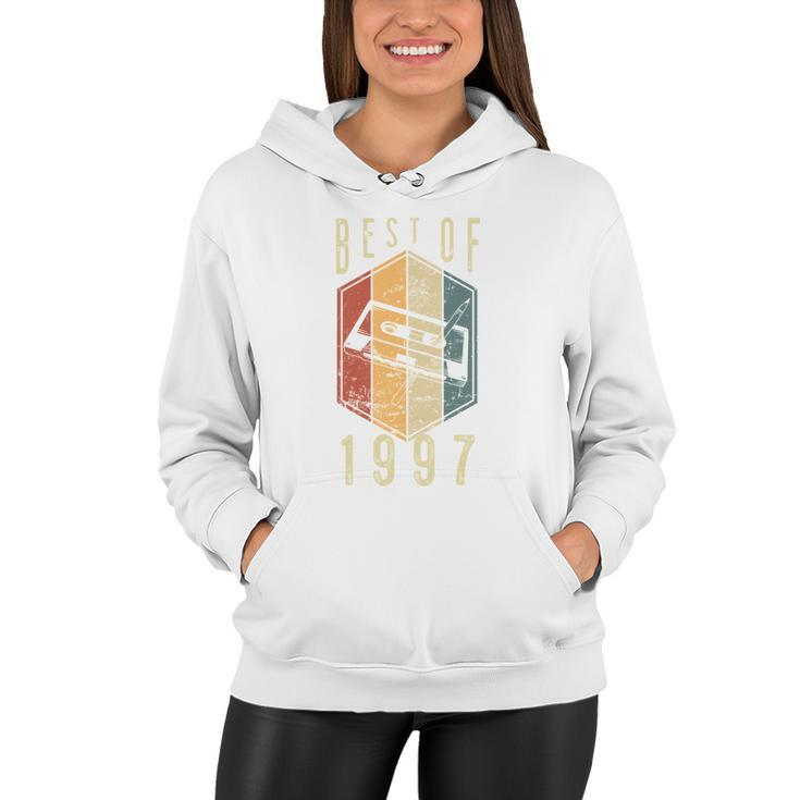 Best Of 1997 25 Year Old Gifts Cassette Tape 25Th Birthday  Women Hoodie