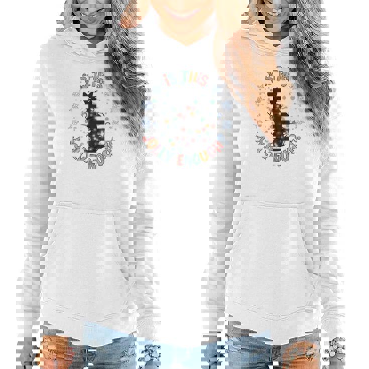 Christmas Is This Jolly Enough Women Hoodie Graphic Print Hooded Sweatshirt