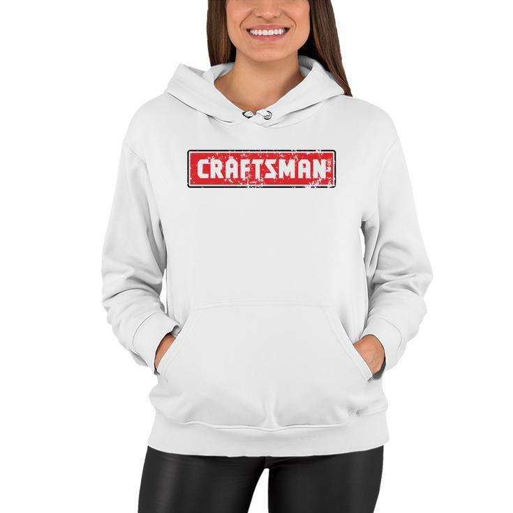 Craftsman Distressed Tshirt Women Hoodie