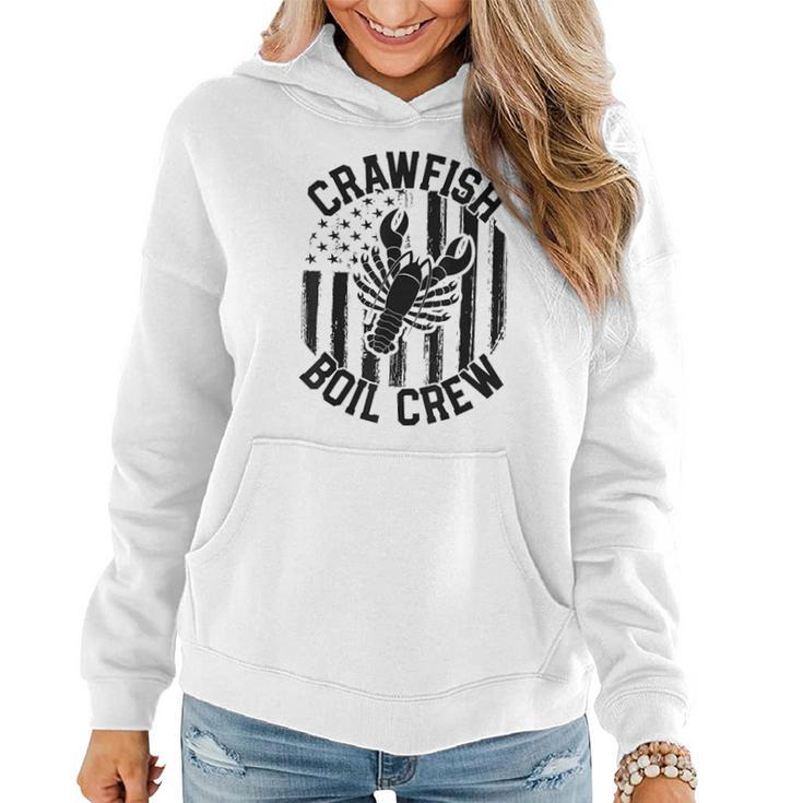 Crawfish Boil Crew Funny Cajun Women Hoodie Graphic Print Hooded Sweatshirt