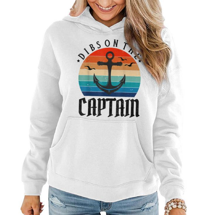 Funny Captain Wife Dibs On The Captain  V11 Women Hoodie