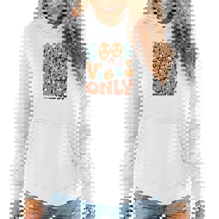 Good Vibes Only Fall Groovy Style Women Hoodie Graphic Print Hooded Sweatshirt