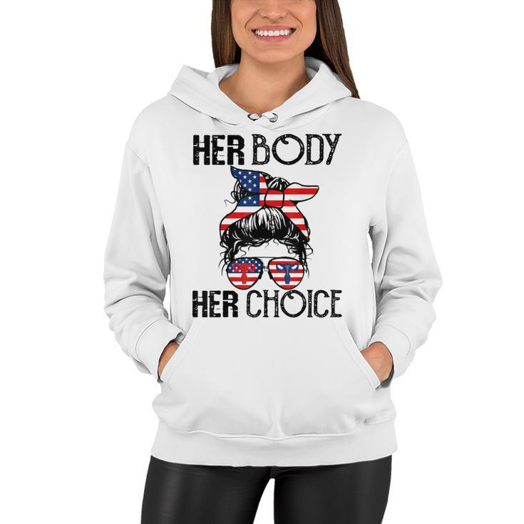 Her Body Her Choice Pro Choice Feminist V3 Women Hoodie