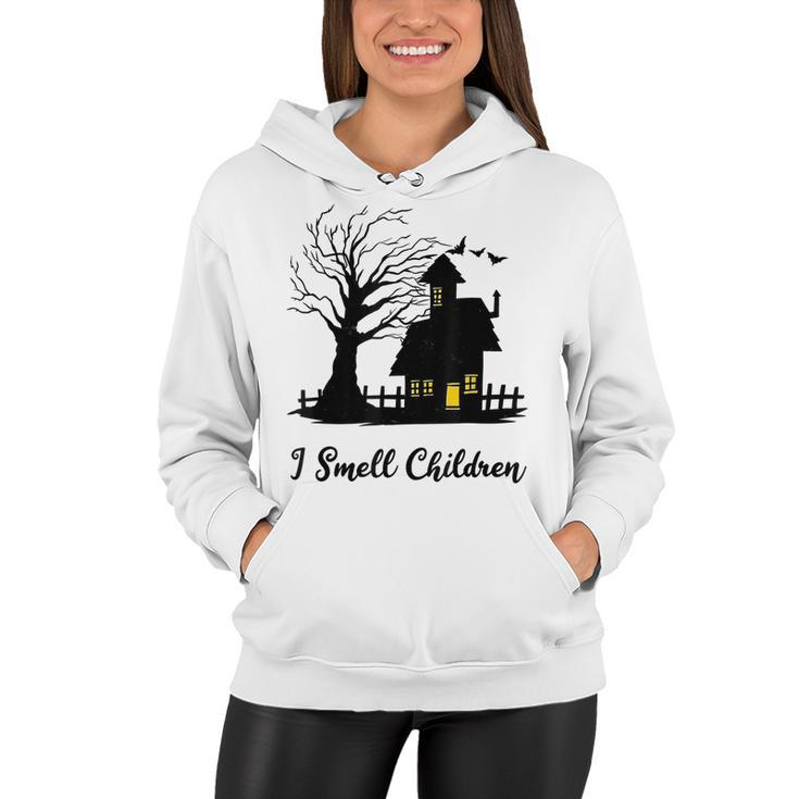 I Smell Children Kids Funny Costume Halloween Witch House  Women Hoodie