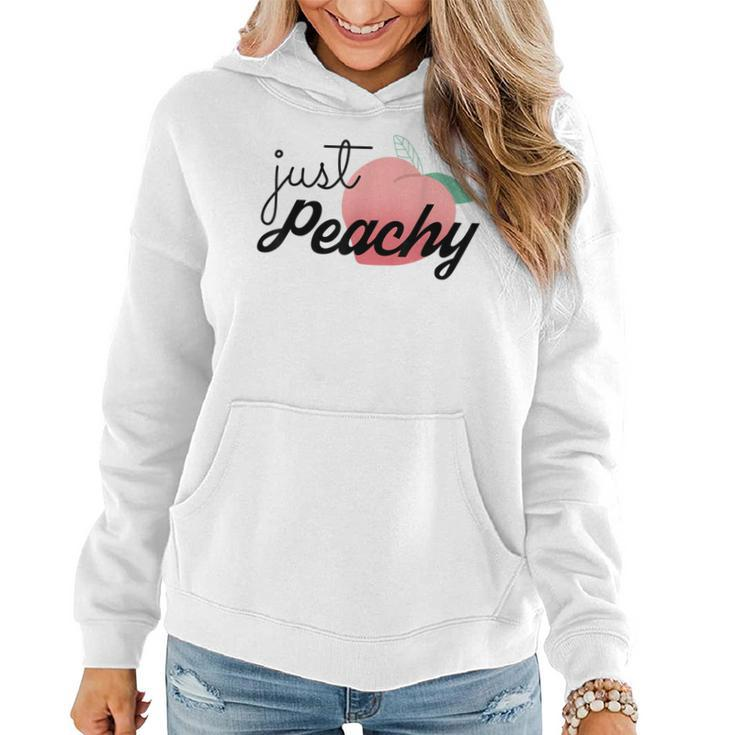 Just Peachy Womens Summer Vacation Girls Trip Besties Gifts  Women Hoodie Graphic Print Hooded Sweatshirt
