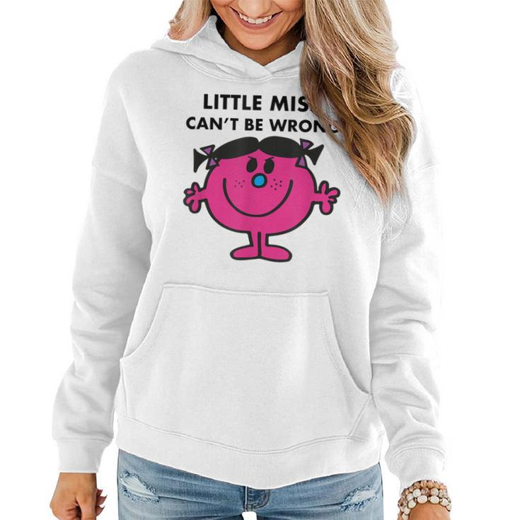 Little Miss Cant Be Wrong  Women Hoodie Graphic Print Hooded Sweatshirt