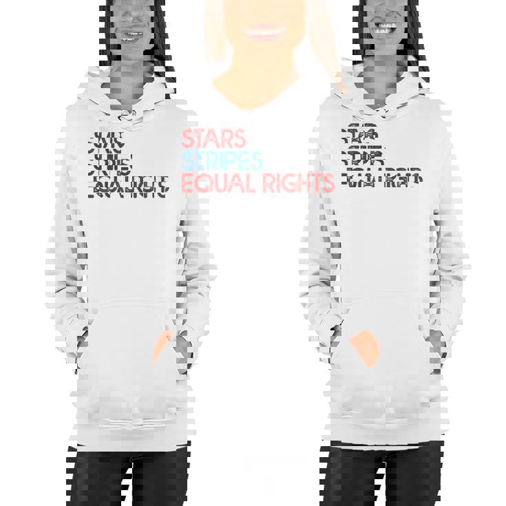 Messy Bun American Flag Pro Choice Star Stripes Equal Right  V3 Women Hoodie