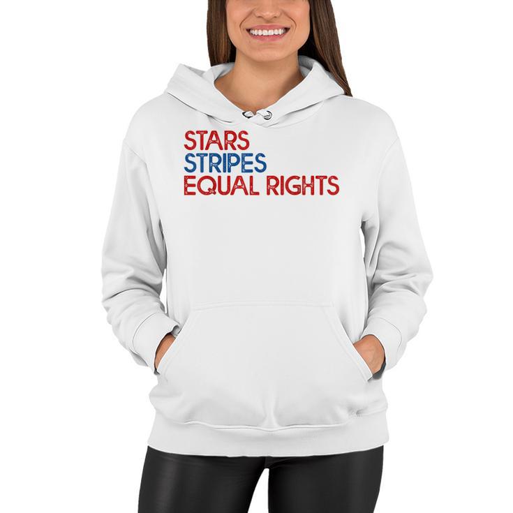 Messy Bun American Flag Pro Choice Star Stripes Equal Right  V3 Women Hoodie