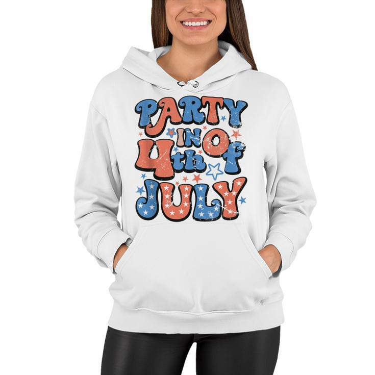 Party In The Usa Fourth Of July  4Th Of July Vintage  Women Hoodie