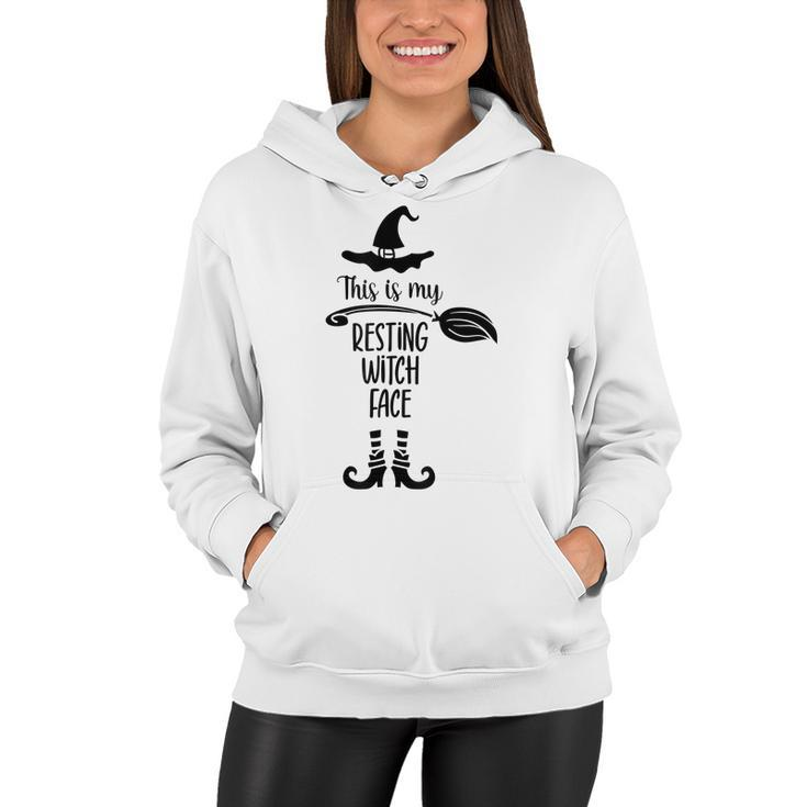 Resting Witch Face Funny Halloween Costume Trick Or Treat  Women Hoodie