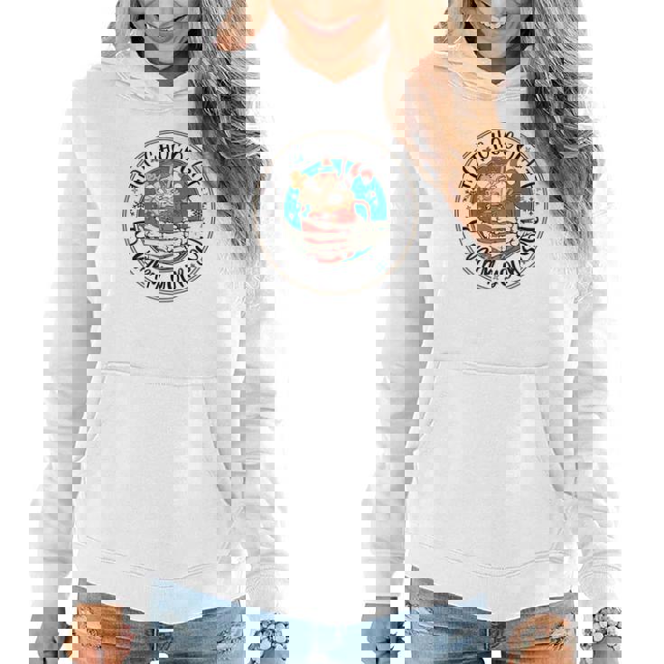 Retro Christmas Skeleton Hot Chocolate To Warn Your Soul Women Hoodie Graphic Print Hooded Sweatshirt