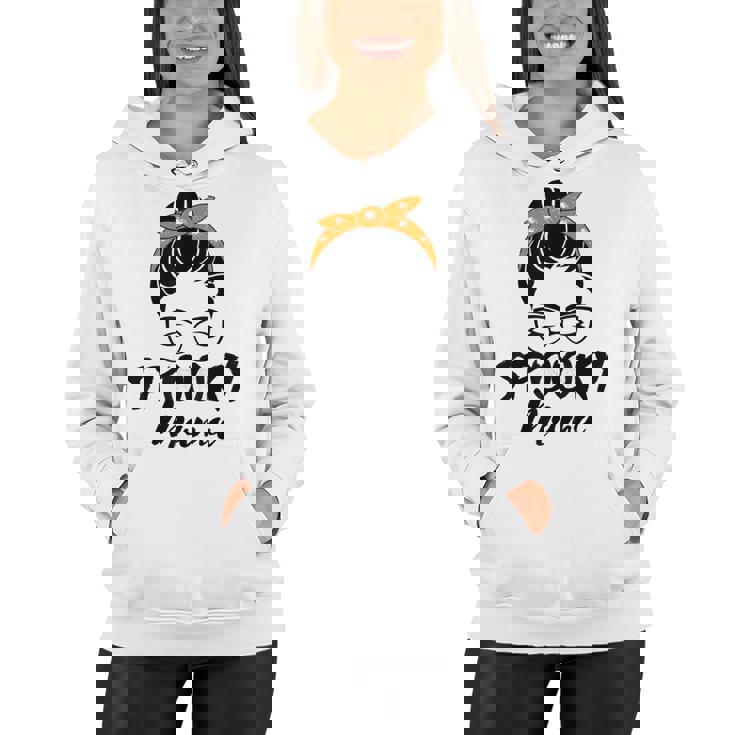 Spooky Mama Humor Mom Halloween Party 2021  For Mother  Women Hoodie
