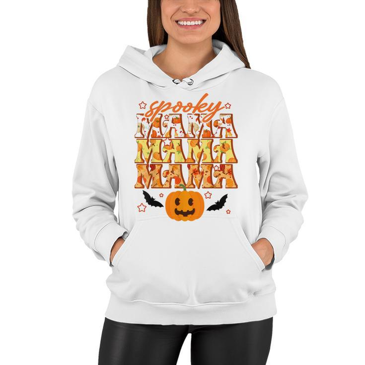 Spooky Mama Spooky Season Funny Halloween Mom Mommy Gifts  Women Hoodie