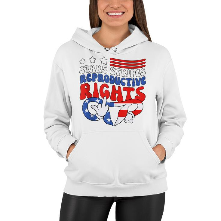 Stars Stripes Reproductive Rights Patriotic 4Th Of July  V18 Women Hoodie