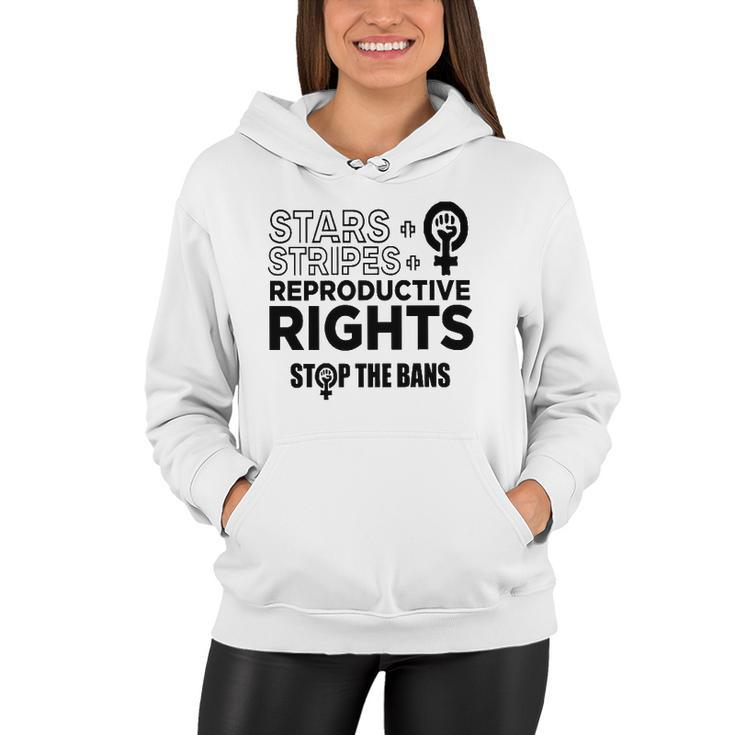 Stars Stripes Reproductive Rights Racerback Feminist Pro Choice My Body My Choice Women Hoodie