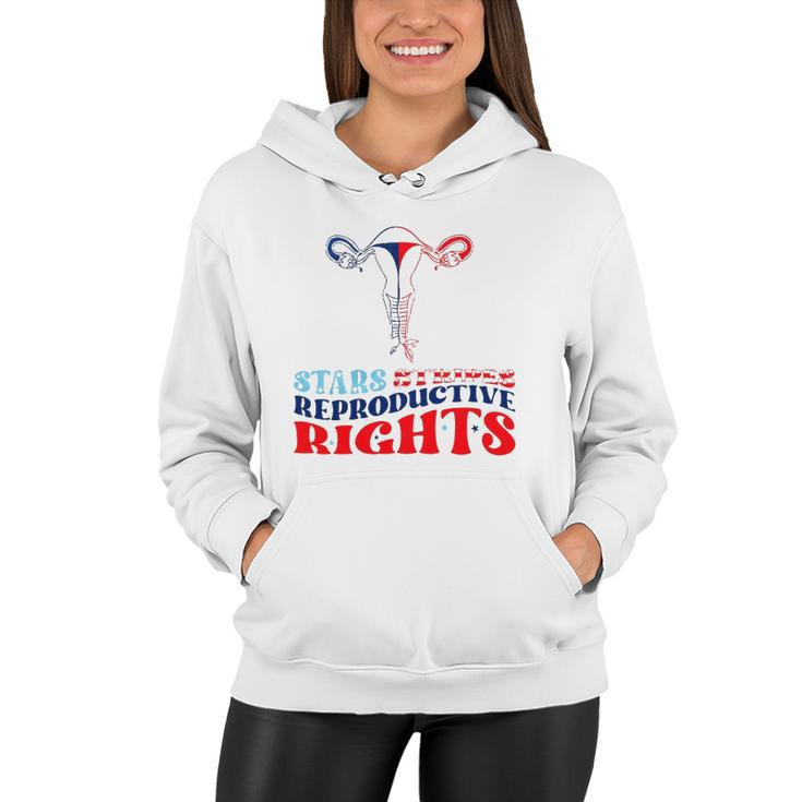 Stars Stripes Reproductive Rights Roe V Wade Overturned Women Hoodie