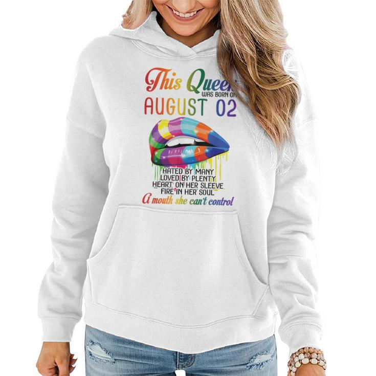 This Queen Was Born On August 2Nd Happy Birthday To Me Mommy  Women Hoodie