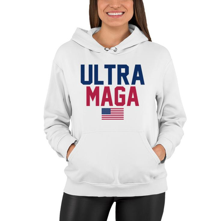 Ultra Maga Shirt Funny Anti Biden American Flag Pro Trump Trendy Tshirt Women Hoodie