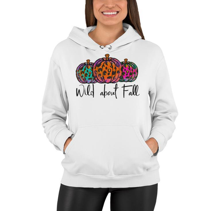 Wild About Fall Pumpkin Leopard Tie Dye Hello Autumn Season  V2 Women Hoodie
