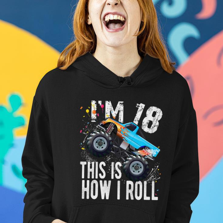 18 Year Old Gift Cool 18Th Birthday Boy Gift For Monster Truck Car Lovers Women Hoodie Gifts for Her