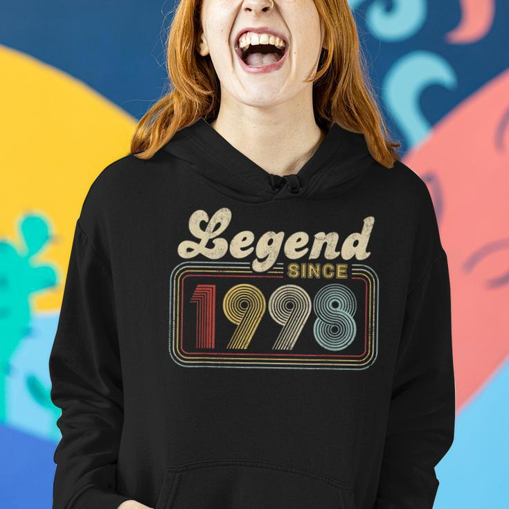 24 Years Old 24Th Birthday Decoration Legend Since 1998 Women Hoodie Gifts for Her