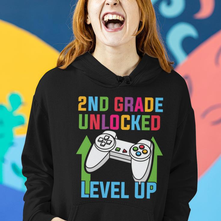 2Nd Grade Unlocked Level Up Back To School First Day Of School Women Hoodie Gifts for Her